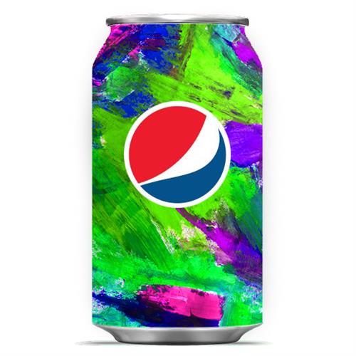 Canette Pepsi haute en couleurs
