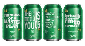 Sprite rend hommage aux paroles de légendes du Hip-Hop sur ses nouvelles canettes