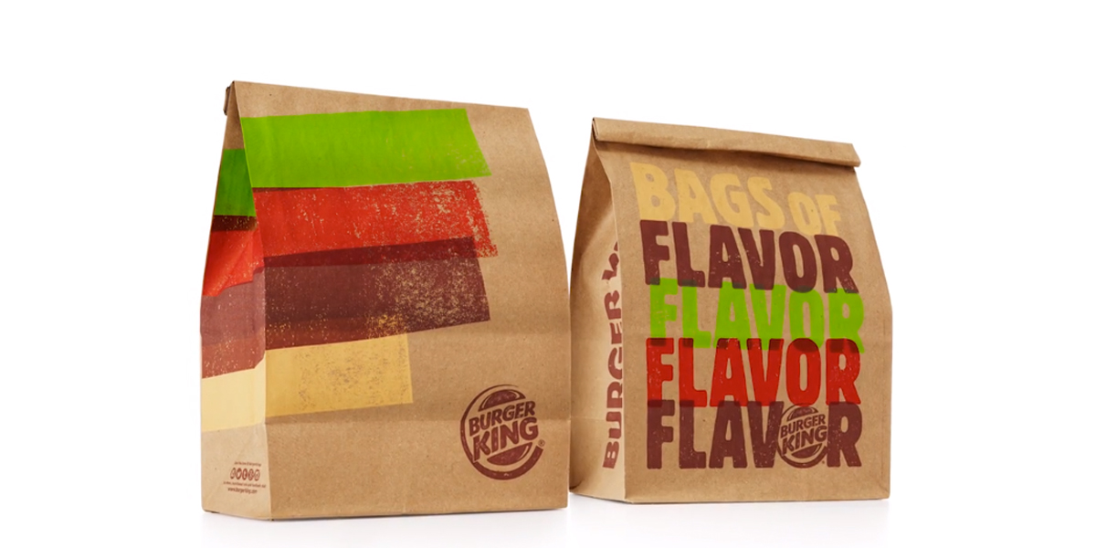 Une nouvelle identité visuelle pour les emballages de Burger King