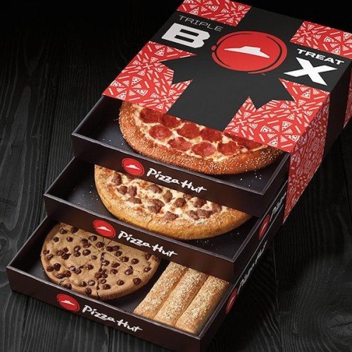 Pizza Hut lance « Triple Treat Box », la boîte à pizza à trois tiroirs