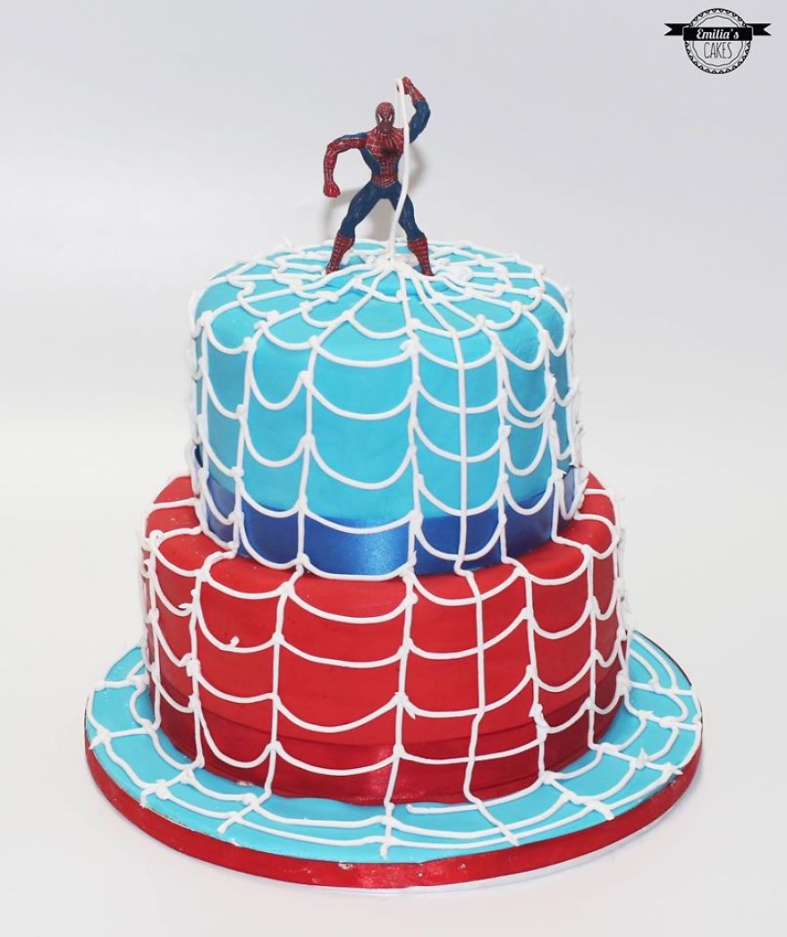 Un gâteau Spiderman