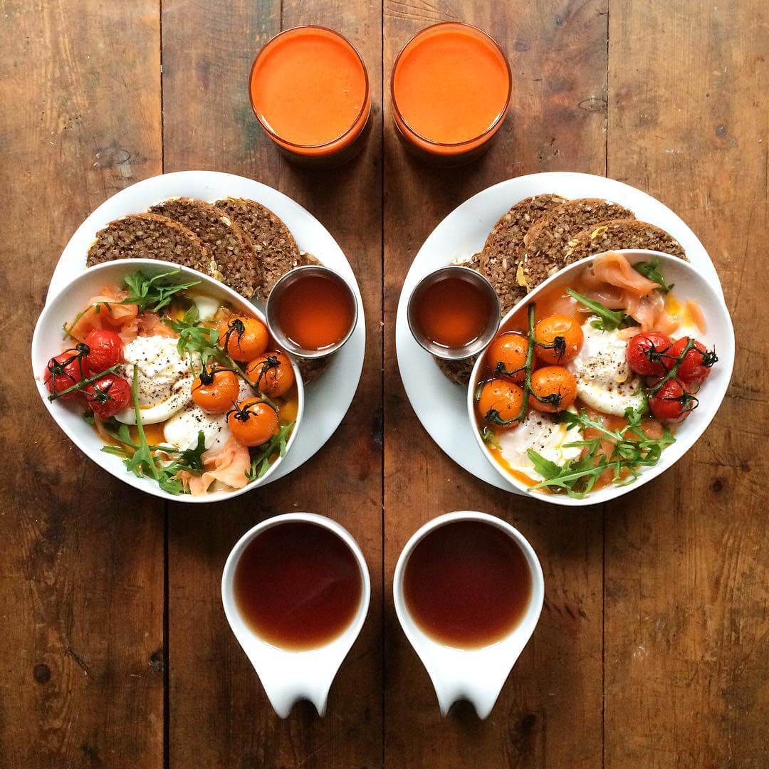 Un instagramer crée des petits déjeuners à la symétrie parfaite !