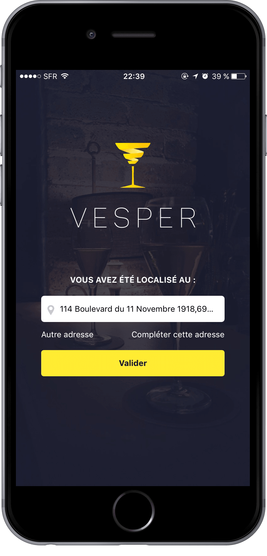 Une application pour un apéro à la demande avec Vesper
