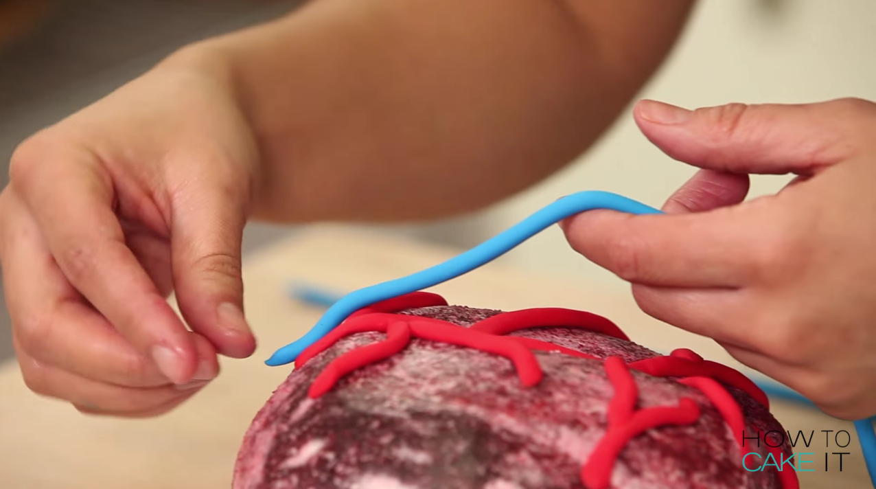 détail gateau coeur | Food Geek and Love