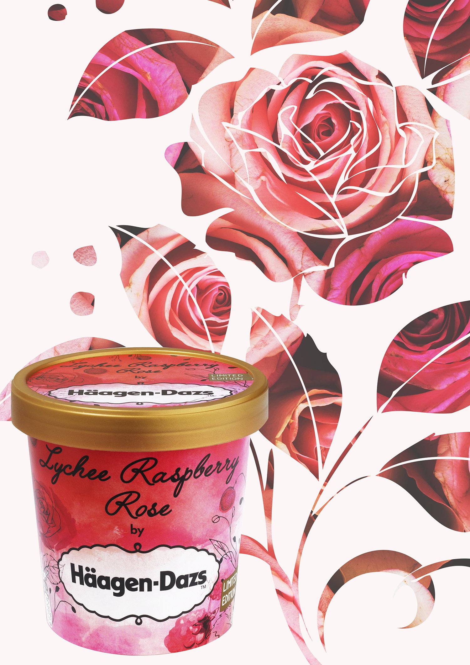 HäagenDazs-Lychee-Raspeberry-Rose | Food Geek and Love HäagenDazs-Lychee-Raspeberry-Rose